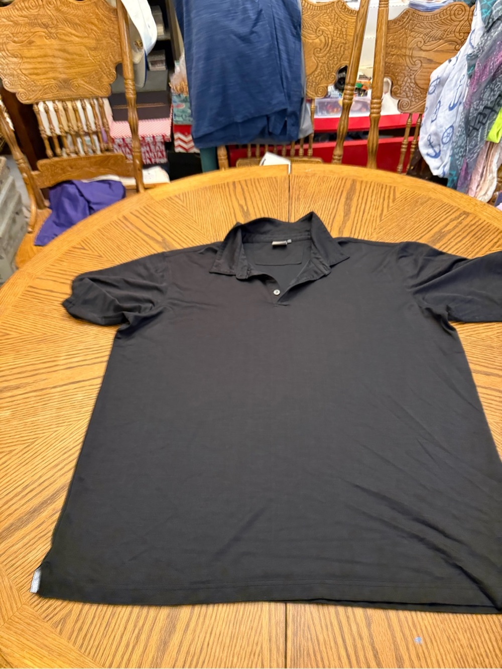 Ping Black Short-Sleeve Polo Shirt